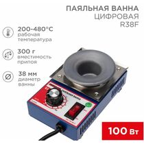 Паяльная ванна, модель R38F, 100Вт, ø38мм, 200-480 °C, бессвинцовая Rexant (09-9210)