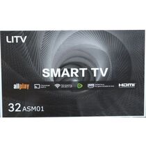 Телевизор 32" LI TV 32ASM01 Smart TV (Андроид 14), HD, 60 Гц, чёрный