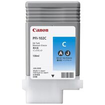 Картридж: Canon PFI-102C (cyan) 130мл [для imagePROGRAF iPF510, iPF605, iPF610, iPF650, iPF655, iPF710, iPF750, iPF755, iPF760] (0896B001)
