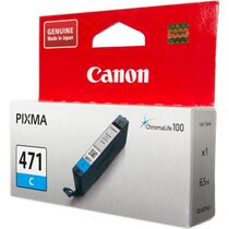 Картридж: Canon CLI-471C (Cyan) [для MG5740, MG6840, MG7740] (0401C001)