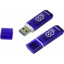 Smartbuy 8G USB 2.0 Glossy series Dark Blue (SB8GBGS-DB)