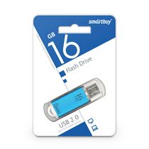 Флеш-накопитель Smartbuy 16Gb USB2.0 V-Cut Голубой (SB16GBVC-B)