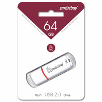 Флеш-накопитель Smartbuy 64Gb USB2.0 Crown Белый (SB64GBCRW-W)