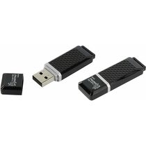 Флеш-накопитель Флеш накопитель SmartBuy Quartz 64Gb USB 2.0 Black (SB64GBQZ-K)