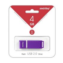 Флеш-накопитель Smartbuy 4Gb USB2.0 Quartz Фиолетовый (SB4GBQZ-V)
