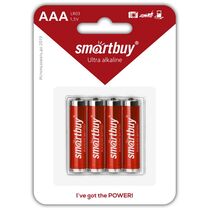 Батарейка AAA (4шт.) Smartbuy LR03 Alkaline