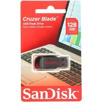 Флеш-накопитель Sandisk 128Gb USB2.0 Cruzer Blade Черный (SDCZ50-128G-B35)