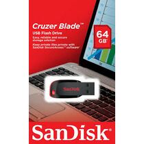 Флеш-накопитель Sandisk 64Gb USB2.0 Blade Черный (SDCZ50-064G-B35)