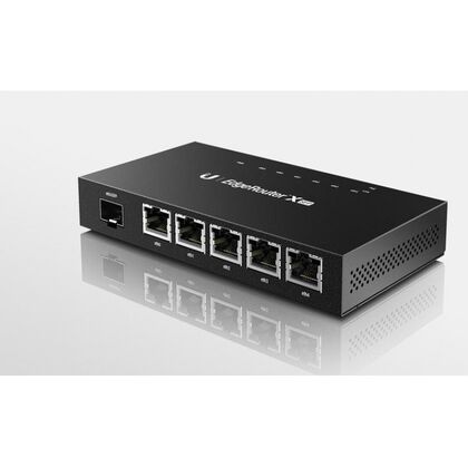 Маршрутизатор: Ubiquiti EdgeRouter X SFP [5 х 10/ 100/ 1000Mbps, 2xMIPS1004Kc, ОЗУ 256 Mb, SFP, EdgeOS] (ER-X-SFP-EU)