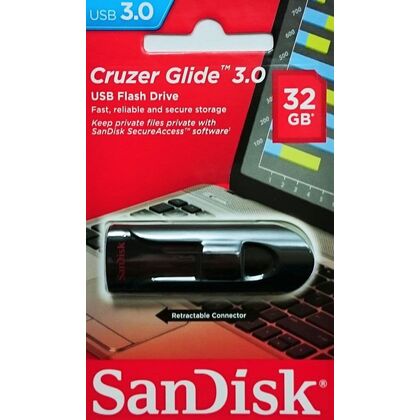 Флеш-накопитель Sandisk 32Gb USB3.0 Glide Черный (SDCZ600-032G-G35)