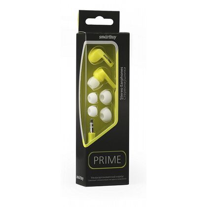 Наушники-вкладыши Smartbuy PRIME 3,5mm, желтый (SBE-160)