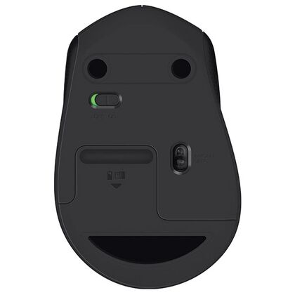 Мышь Logitech M330 SILENT оптическая, беспроводная, USB, черный (910-004909)