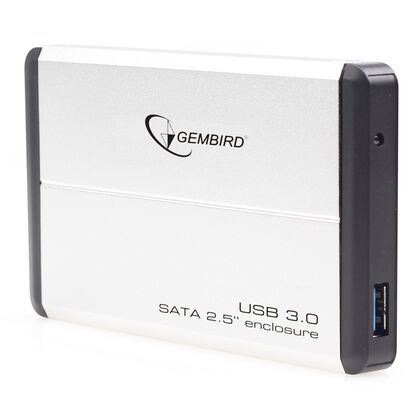 Карман для HDD 2.5": Gembird EE2-U3S-2-S SATA2.5" -> USB 3.0, Серебристый