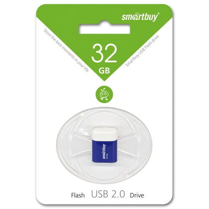 Флеш-накопитель Smartbuy 32Gb USB2.0 Lara Синий (SB32GBLARA-B)