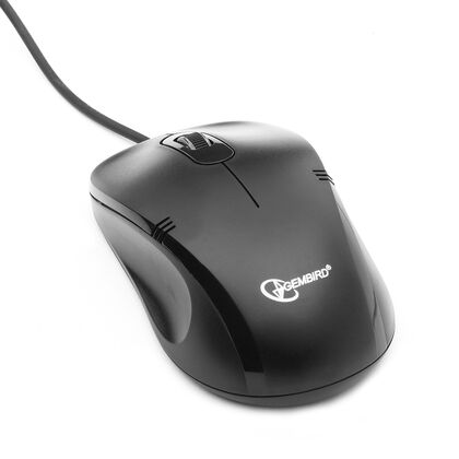 Мышь Gembird MOP-100 оптическая, проводная, USB, черный (MOP-100)