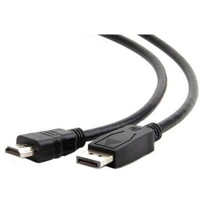 Купить Кабель DP - HDMI 3м Gembird/ Cablexpert черный, экран, пакет (CC-DP-HDMI-3M) в Симферополе, Севастополе, Крыму