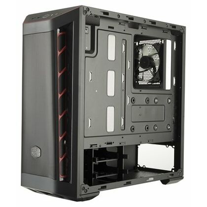 Корпус CoolerMaster без БП MasterBox MB511 Black/ red на передней панели 2xUSB3.0, Микрофон - Да, Наушники - Да, (MCB-B511D-KANN-S00)