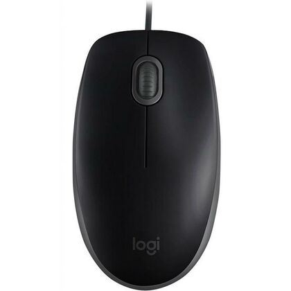 Мышь Logitech B110 Silent проводная, черный, USB,  оптическая (910-005508)
