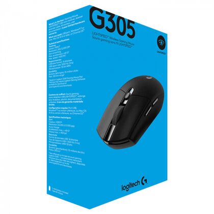 Мышь Logitech G305 Lighspeed беспроводная, черный, Радио USB,  оптическая (910-005282)