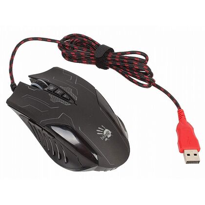 Мышь A4Tech Bloody Q51 проводная, черный, USB,  оптическая , игровая (Q51)