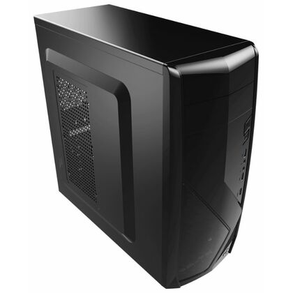 Корпус AeroCool без БП CS-1102 Black на передней панели 2xUSB2.0, 1xUSB3.0, ДаxМикрофон, ДаxНаушники, (CS-1102)