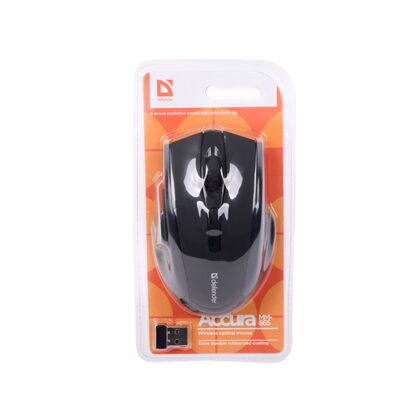 Мышь Defender Accura MM-665 беспроводная, черный, Радио USB,  оптическая (52665)