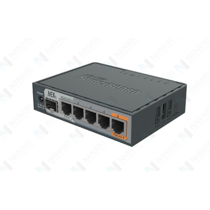 Маршрутизатор: Mikrotik hEX S (RB760iGS) [5х10/ 100/ 1000Мбит/ с,1х SFP, 1х USB (тип А), 1х MicroSD, PoE: на 5 порту, Level 4)