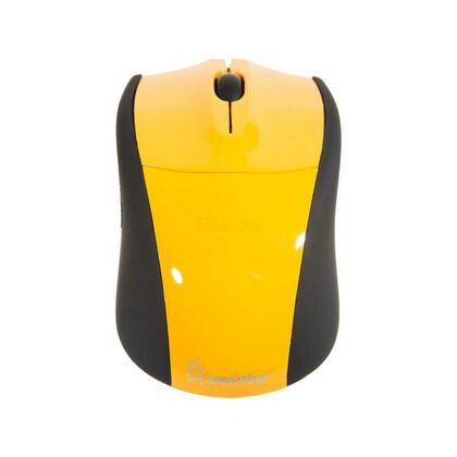 Мышь Smartbuy SBM-325AG беспроводная, черный/ желтый, Радио USB,  оптическая (SBM-325AG-Y)