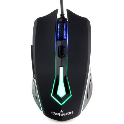 Мышь Гарнизон GM-700G игровая, оптическая, проводная, USB, черный (GM-700G)