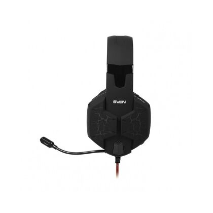 Наушники полноразмерные Sven AP-U988MV с микрофоном, USB, черный/ красный (SV-014797)