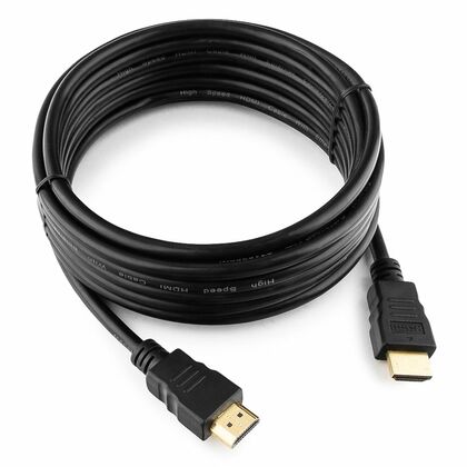 Кабель HDMI 4.5м Gembird/ Cablexpert v2.0 черный, позол. разъемы, экран, пакет (CC-HDMI4-15)