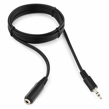 Кабель аудио, 3.5 Jack(П) / 3.5 Jack(М) 1.5м Gembird/ Cablexpert черный, пакет (CCA-423)