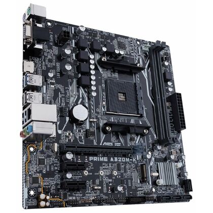 Материнская плата Asus sAM4: PRIME A320M-K [AMD A320, 2*DDR4, 1*PCIEx16, 2*PCIEx1, 4*Sata3, 6 портов*USB3, D-Sub, HDMI, microATX]