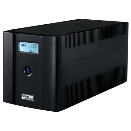 ИБП PowerCom RPT-1500AP LCD 1500 ВА/ 900 Вт, 4*Schuko (Euro), AVR, USB, RJ45/ RJ11 ( Аккумулятор 12 V/ 7,2 Ah*1)