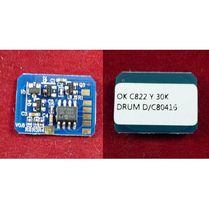 Чип OKI 44844405 Yellow 30K DRUM ELP (C822/831/841)