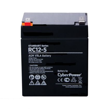 АКБ 12 V 5,0 Ah CyberPower (RС 12-5) для использования в ИБП.