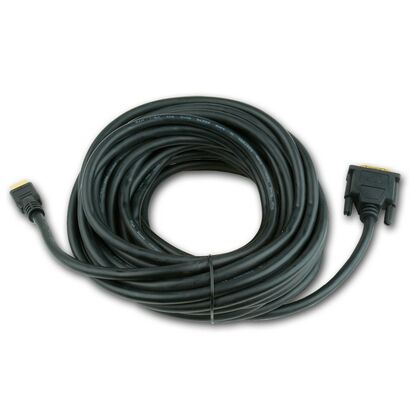 Кабель HDMI- DVI 10м Gembird/ Cablexpert черный, позол. разъемы, экран, пакет (CC-HDMI-DVI-10MC)