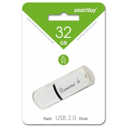 Флеш-накопитель Smartbuy 32Gb USB2.0 Paean Белый (SB32GBPN-W)