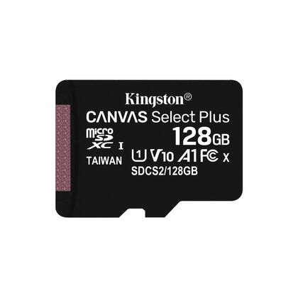 Карта памяти microSDXC 128Gb Kingston UHS-I CanvSelect Plus + адаптер SD (SDCS2/ 128GB)