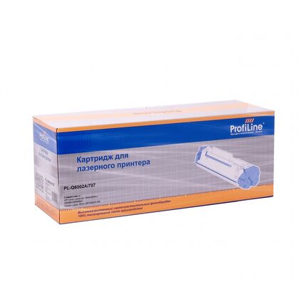 Картридж HP CLJ Q6002A/ Canon 707 Yellow ProfiLine 2000стр. (1600/ 2600/ Canon Laser Shot LBP5000/ 5100)