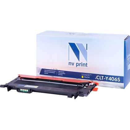 Картридж Samsung CLT-Y406S Yellow NV Print 1000стр. (CLP 360/  365/  365W/  Xpress C410W/ C460W/ CLX 3300/ 3305/ 3305FN/ 3305FW/ 3305N/ 3305W)