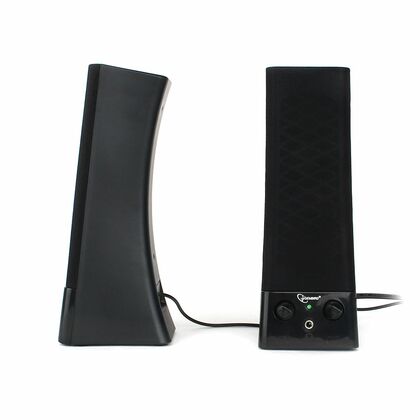 Акустическая система Gembird 2.0 SPK-SPK-500 6W, mini Jack 3.5 мм, черный (SPK-500)