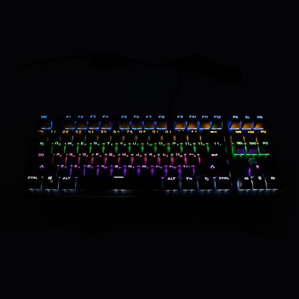 Клавиатура Gembird KB-G540L, проводная, игровая, USB, с подсветкой, темно-серый (KB-G540L)