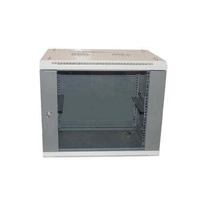Шкаф настенный телекоммуникационный 19" 06U, Ш600*В330*Г450, передняя дверь - стекло, серый (ШТН-6U)