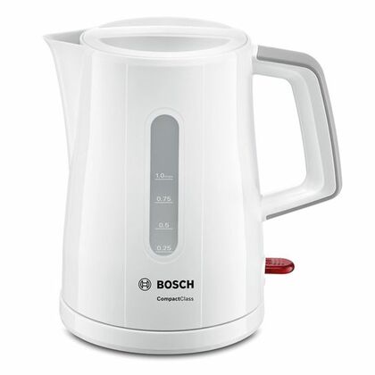 Чайник Bosch TWK3A051 1л. 2400 Вт белый (пластик)