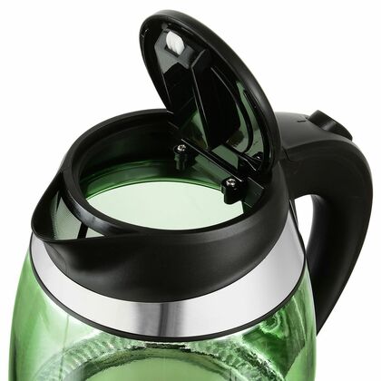 Чайник стеклянный Starwind SKG2213 1.8 л, 2200 Вт, зеленый (корпус - пластик/ стекло)