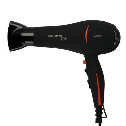 Фен Polaris PHD2038TI черный (2000 Вт, режимов - 3, насадок - 1)