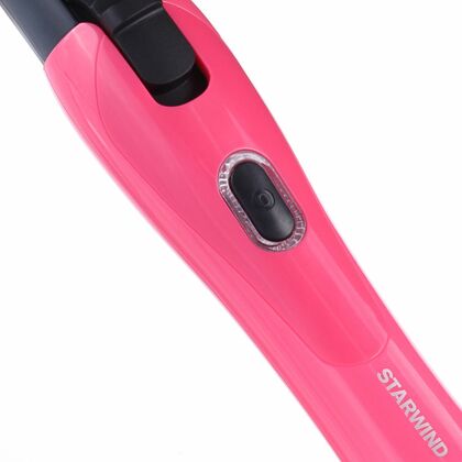 Щипцы для завивки волос Starwind SHE6501 розовый ( 25 Вт, покрытие - керамика, количество режимов - 1)