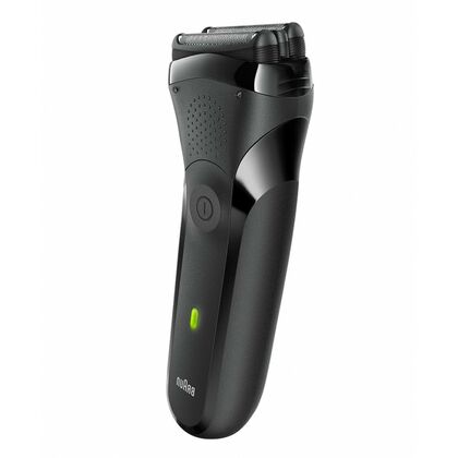 Электробритва Braun Series 3 300s черный (сеточная, бритьё - влажное/ сухое, головок - 2, питание - от аккумулятора)