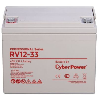 АКБ 12 V 033 Ah CyberPower Professional series, (RV 12-33) для использования в ЦОД и системах связи.